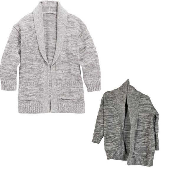 Old Navy Open Front Grey Marled Cardigan Toddler Size 3T - Picture 1 of 6